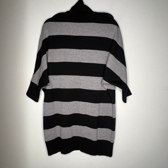 Tory Burch Striped Turtleneck Tunic Wool Merino Sweater Size Small - Picture 5 of 8